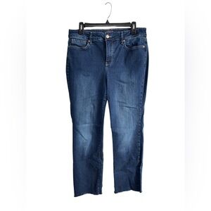 NYDJ Dark Blue Straight-Leg Marilyn Straight Jeans Size 10